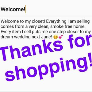 Welcome to my closet!